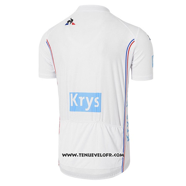 2017 Maillot Ciclismo Tour DE France Blanc Manches Courtes et Cuissard